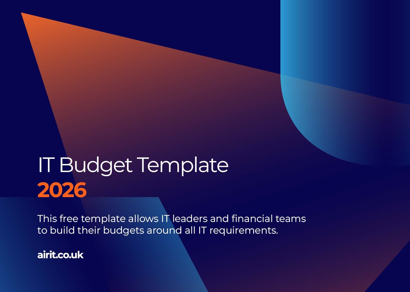 Website - IT Budgeting Template Website - IT Budgeting Template