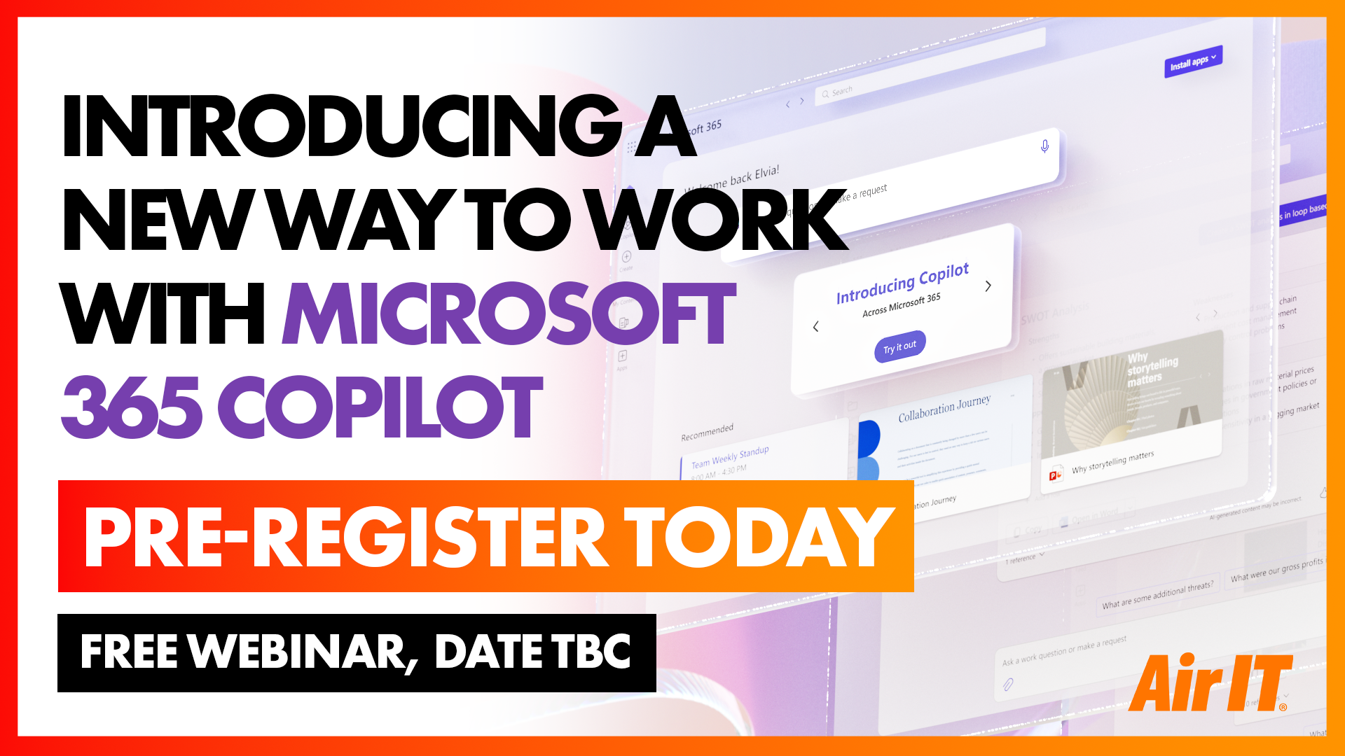 Microsoft 365 Copilot Webinar Pre-Reg